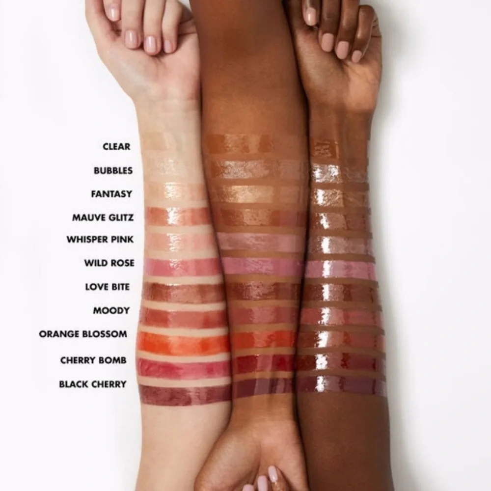 e.l.f. Lip Lacquer Bubbles Shade Shimmery Clear High Shine Non Sticky